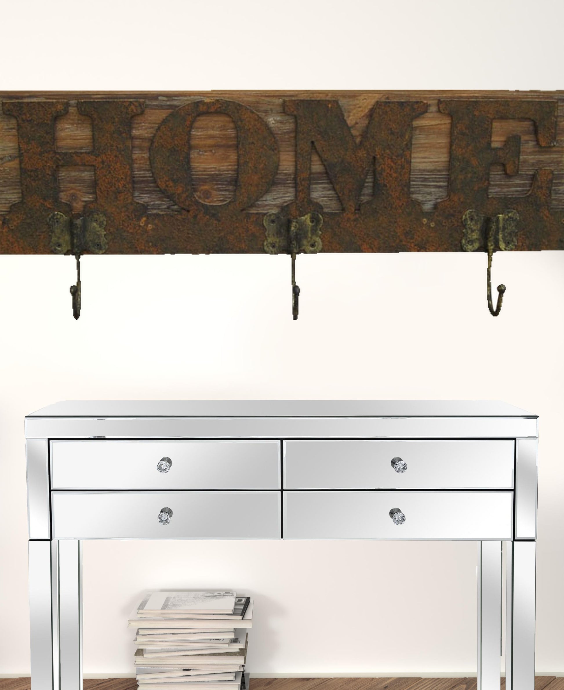 20" X 23" X 5" Brown Wooden  Plaque-1