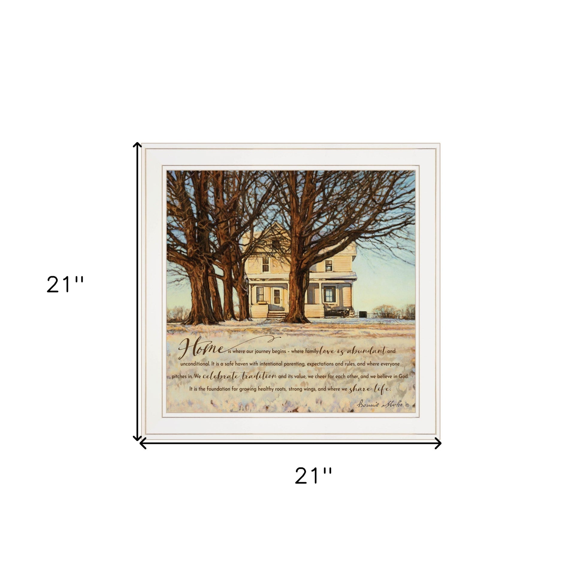Home 1 White Framed Print Wall Art-4