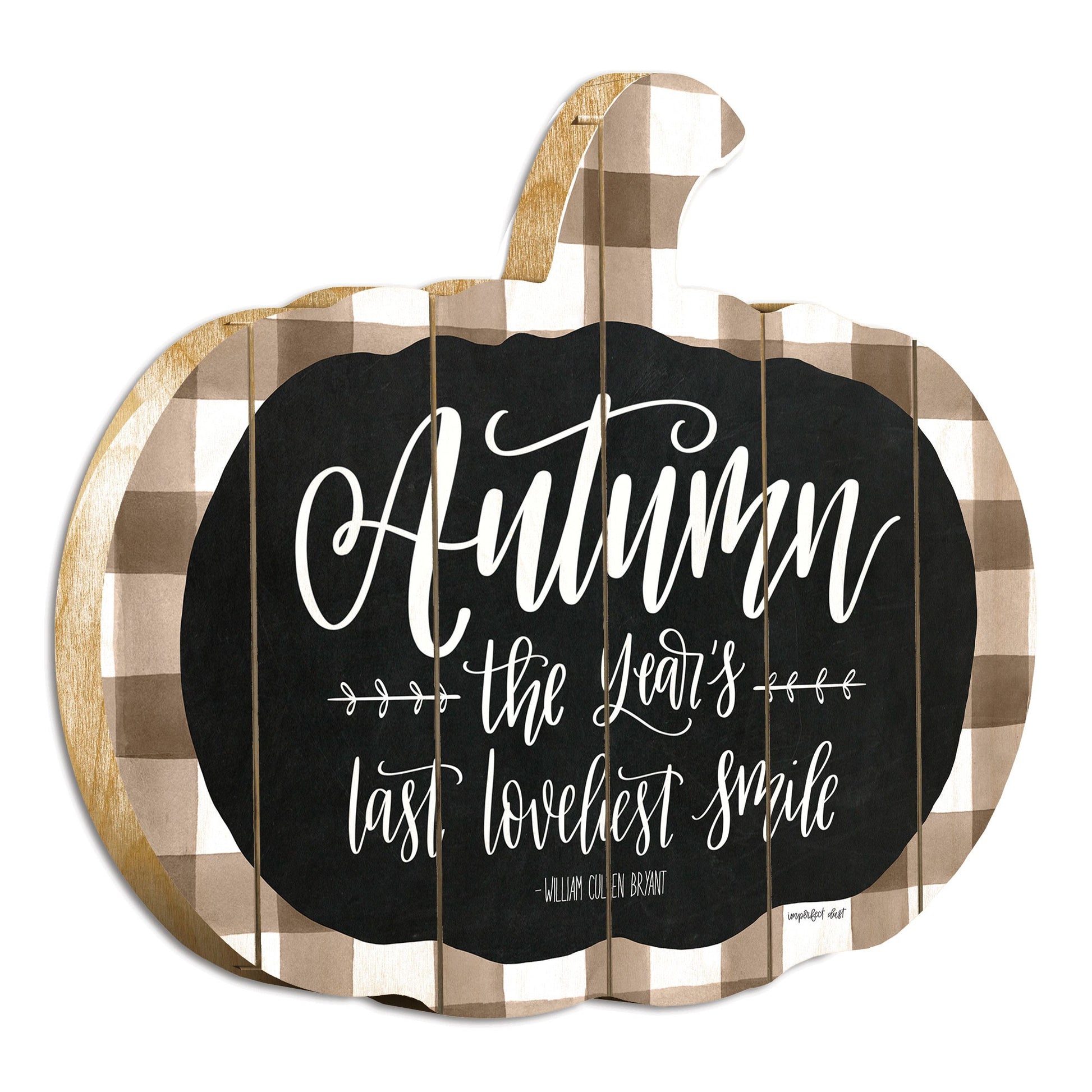 Autumn The Years Last Loveliest Smile Pumpkin Shape Wall Art-2