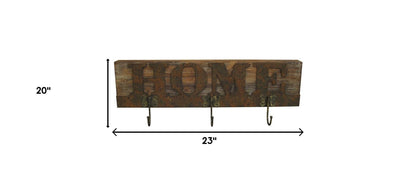 20" X 23" X 5" Brown Wooden  Plaque-7