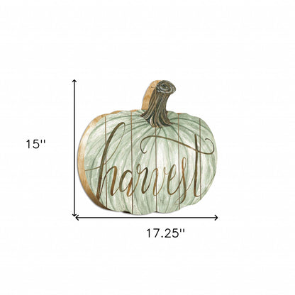 15" X 17" Brown And Green Harvest Hanging Dimensional Sculpture-4