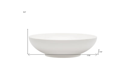 White Six Piece Porcelain Service For Six Bowl Set-7