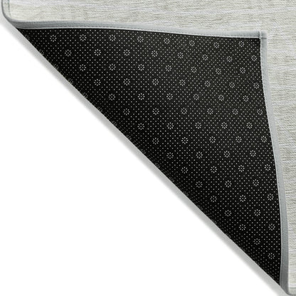 3' X 5' Ivory And Beige Geometric Washable Indoor Outdoor Area Rug