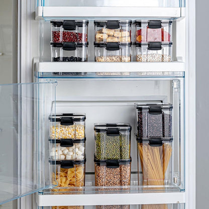 Food Storage Containers Kitchen Storage Organization Kitchen Storage Box Jars Ducts Storage for Kitchen PET Food Storage Box Lid-0
